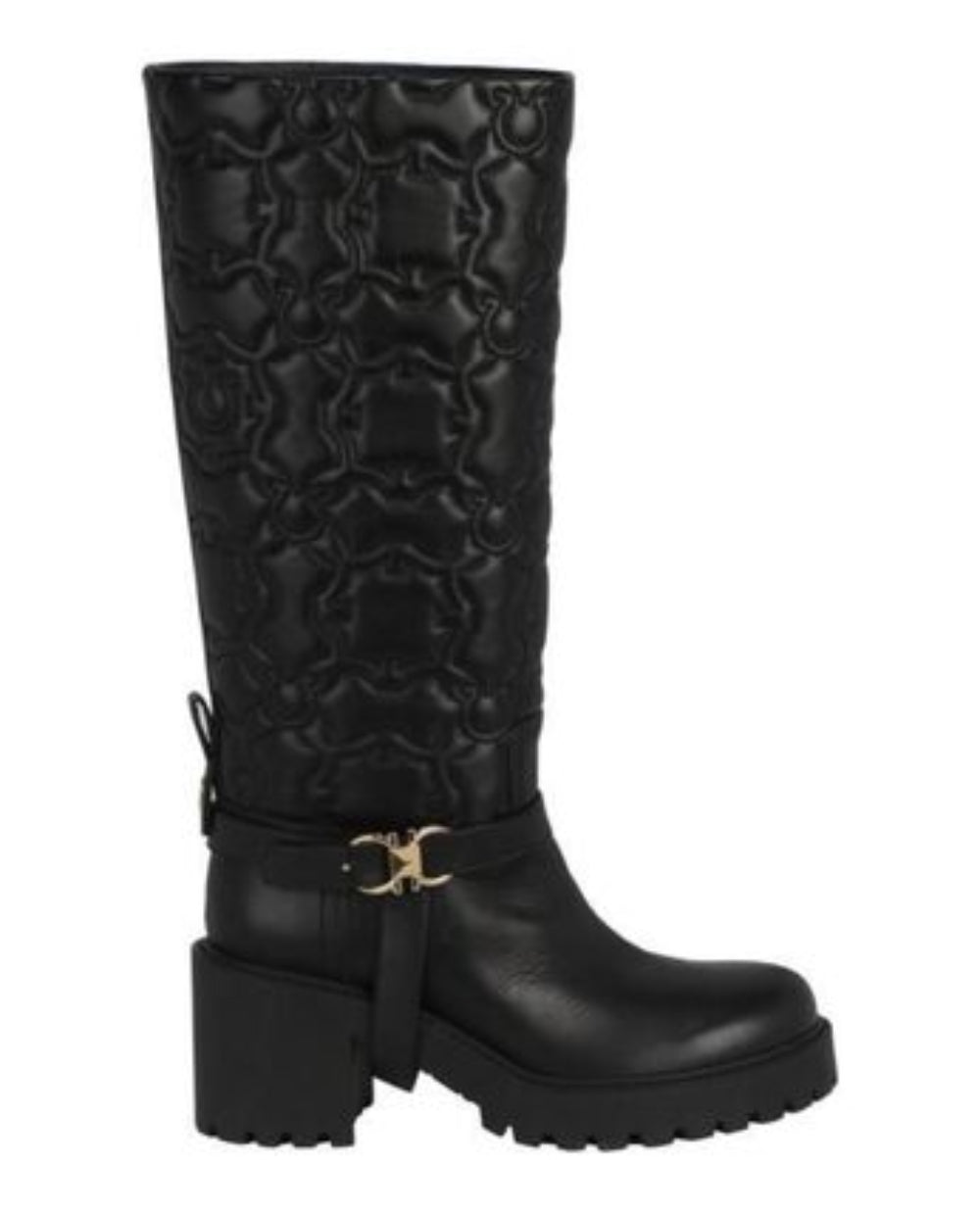 Salvatore Ferragamo Woman's Shiran Knee-High Leather Boot