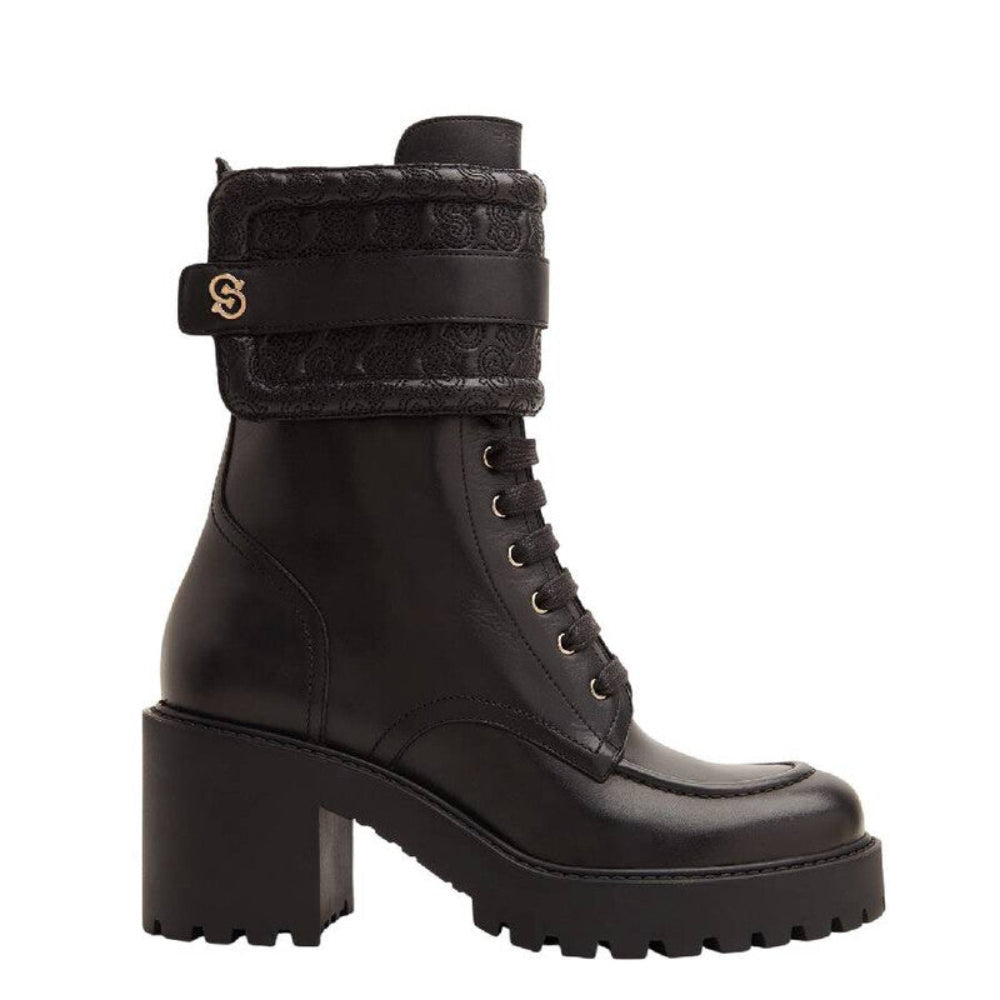Salvatore Ferragamo Woman's Shiraz Black Leather Boots