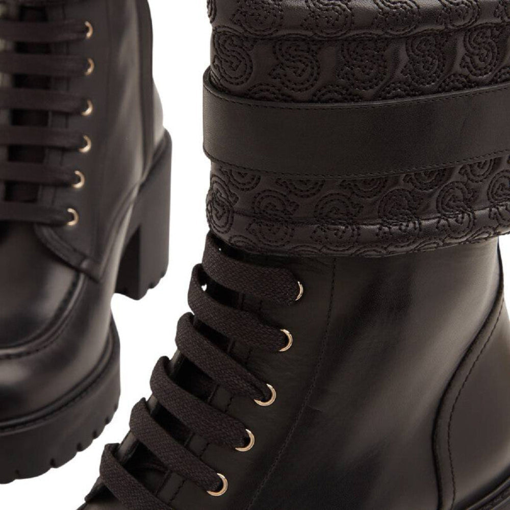 Salvatore Ferragamo Woman's Shiraz Black Leather Boots