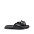 Salvatore Ferragamo Women's Vara Black Leather Sandals
