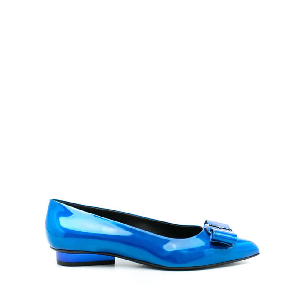 Salvatore Ferragamo Woman's Viva Bow Pointed-Toe Ballerina Flats