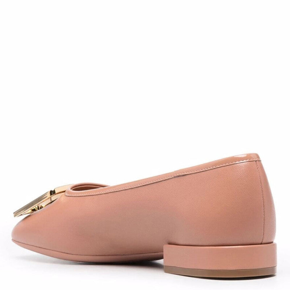 Salvatore Ferragamo Woman's Myrna Chunky Buckle Ballet Flats