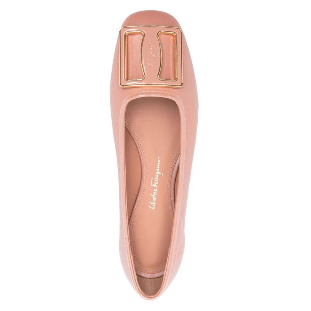 Salvatore Ferragamo Woman's Myrna Chunky Buckle Ballet Flats