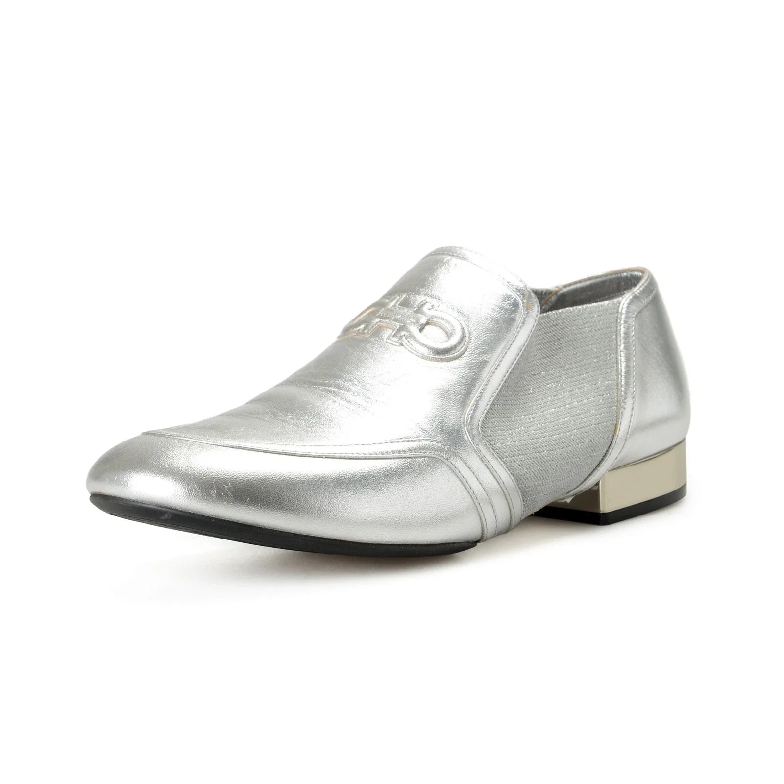 Salvatore Ferragamo Woman's Jayda S Leather Slip On Loafers Shoes
