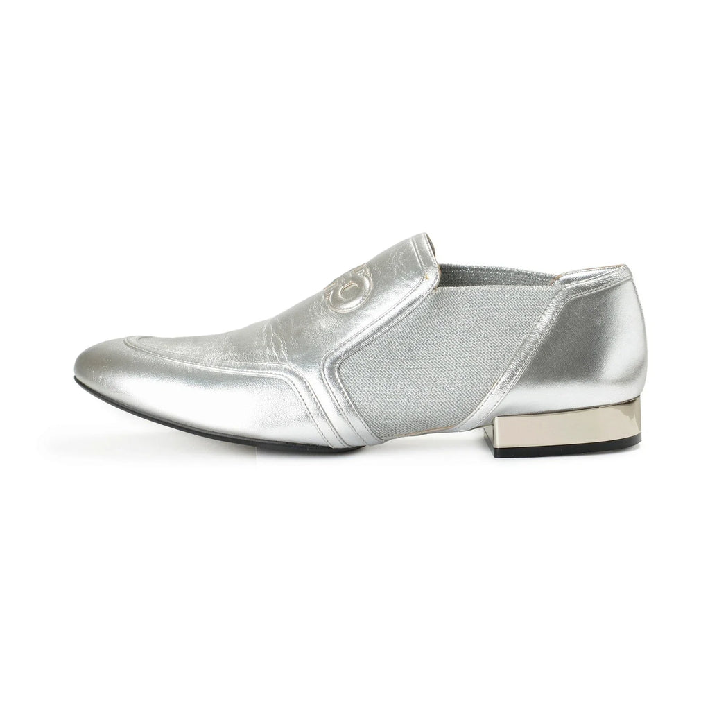 Salvatore Ferragamo Woman's Jayda S Leather Slip On Loafers Shoes