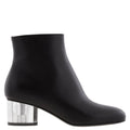 Salvatore Ferragamo Woman's Black Block-Heel Ankle Boots