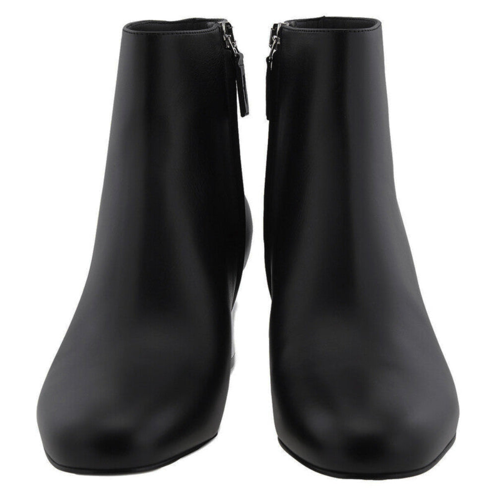 Salvatore Ferragamo Woman's Black Block-Heel Ankle Boots
