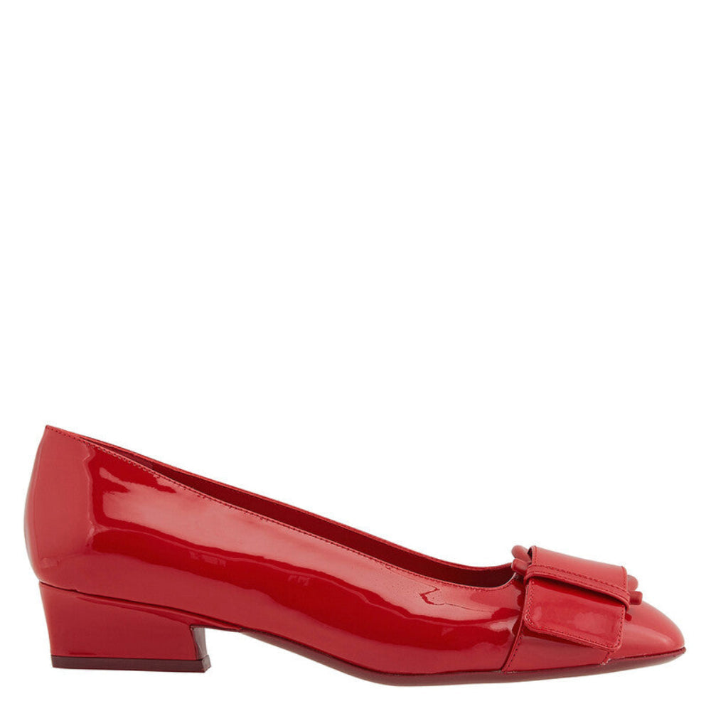 Salvatore Ferragamo Woman's Bessie 30mm Gancini Kitten Heels