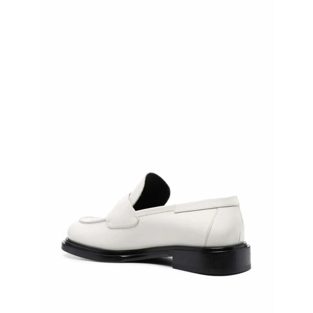 Salvatore Ferragamo Woman's Paneled Logo-Plaque Moccasin Loafers