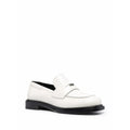 Salvatore Ferragamo Woman's Paneled Logo-Plaque Moccasin Loafers