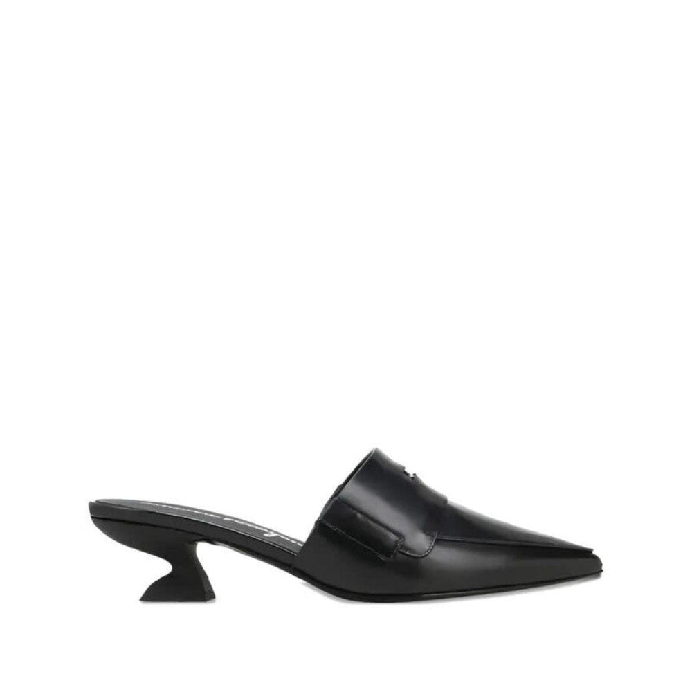 Salvatore Ferragamo Woman's Pointed-Toe Sculpted Mules