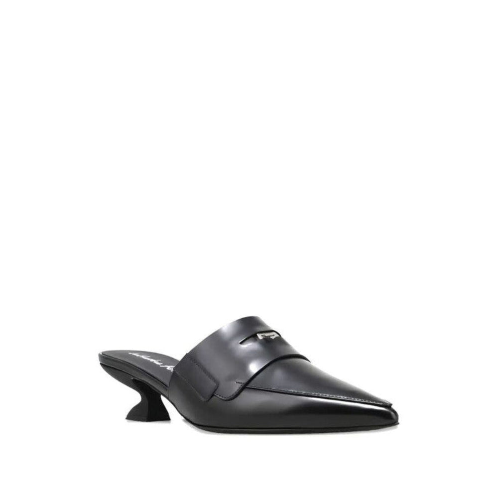 Salvatore Ferragamo Woman's Pointed-Toe Sculpted Mules