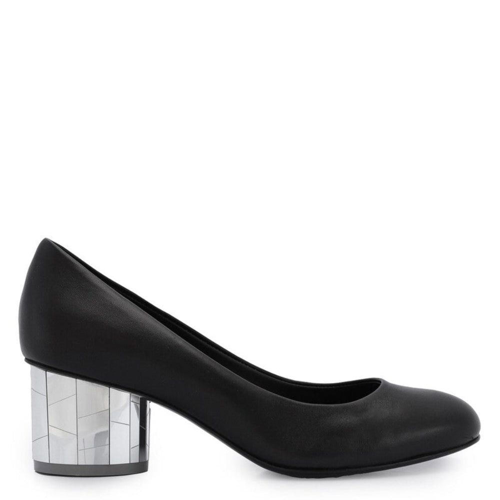 Salvatore Ferragamo Woman's Farrah Mirrored Leather Pumps