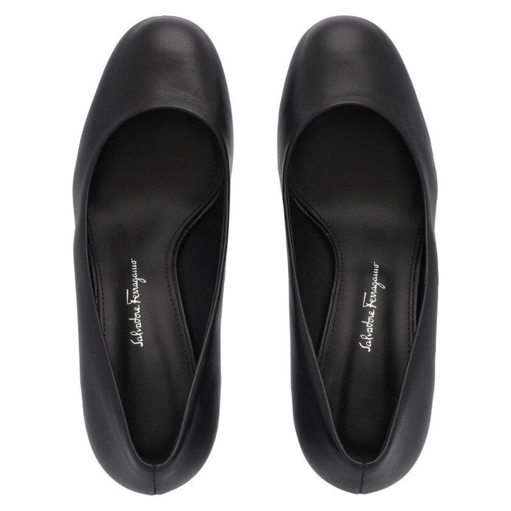 Salvatore Ferragamo Woman's Farrah Mirrored Leather Pumps
