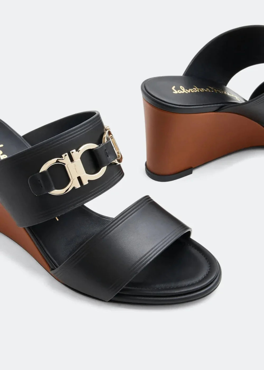 Salvatore Ferragamo Woman's Gancini Wedge Sandals