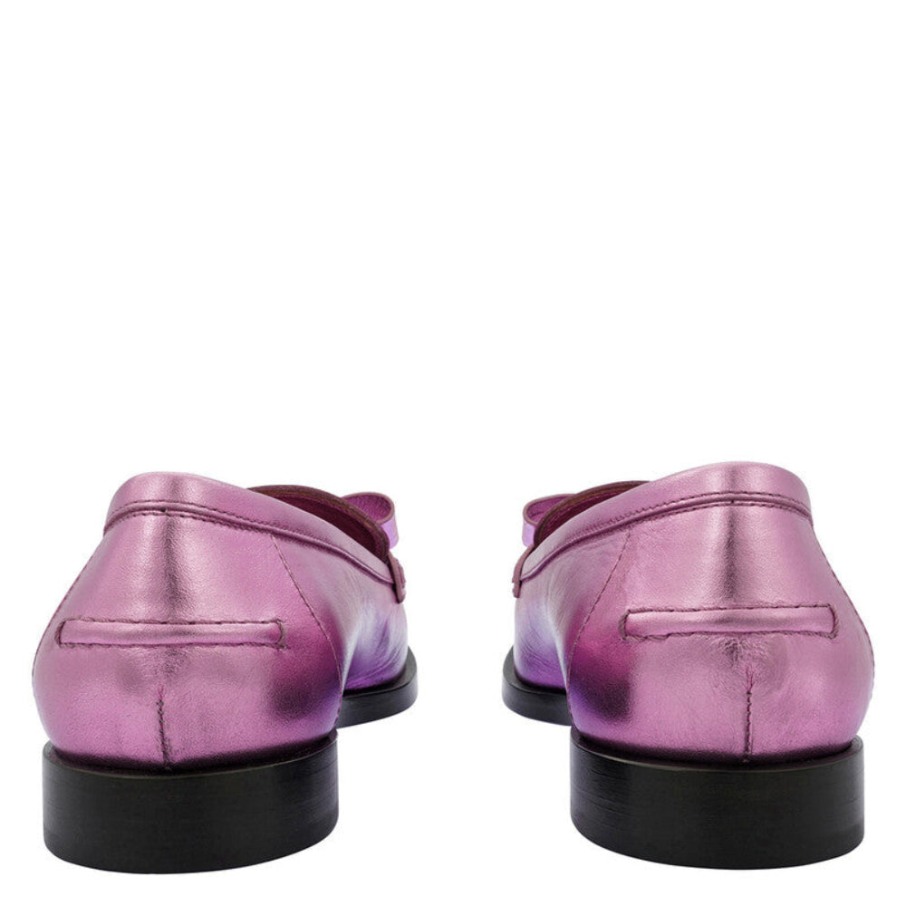 Salvatore Ferragamo Woman's Viva Maxi Bow Laminated Loafers