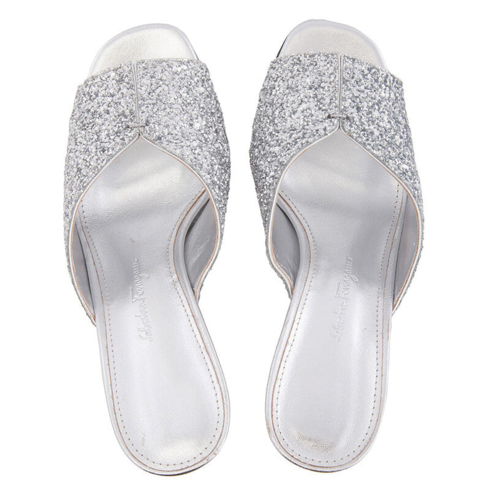 Salvatore Ferragamo Woman's Sansu 85mm Sculptural-Heel Mules