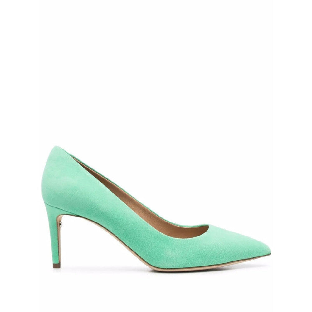 Salvatore Ferragamo Woman's Pointed-Toe Leather Stiletto Pumps
