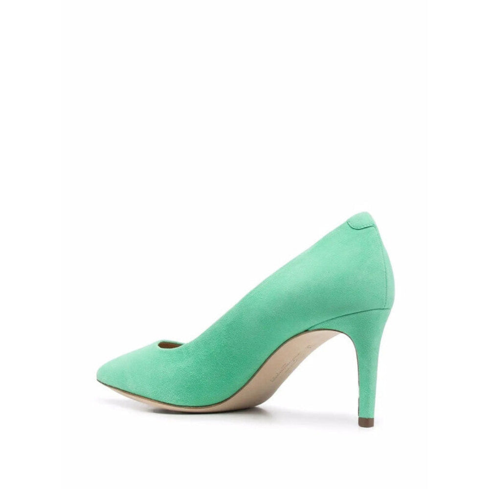 Salvatore Ferragamo Woman's Pointed-Toe Leather Stiletto Pumps