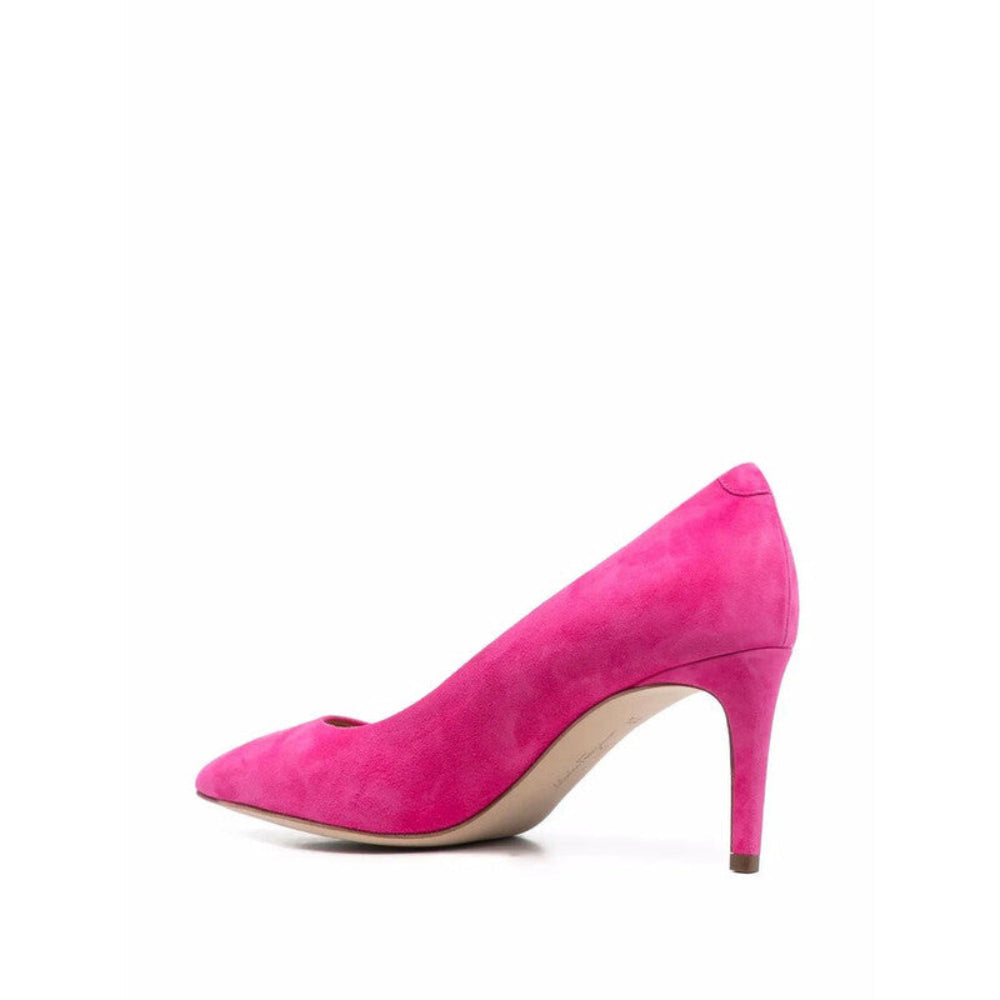 Salvatore Ferragamo Woman's Pointed-Toe Suede Pumps