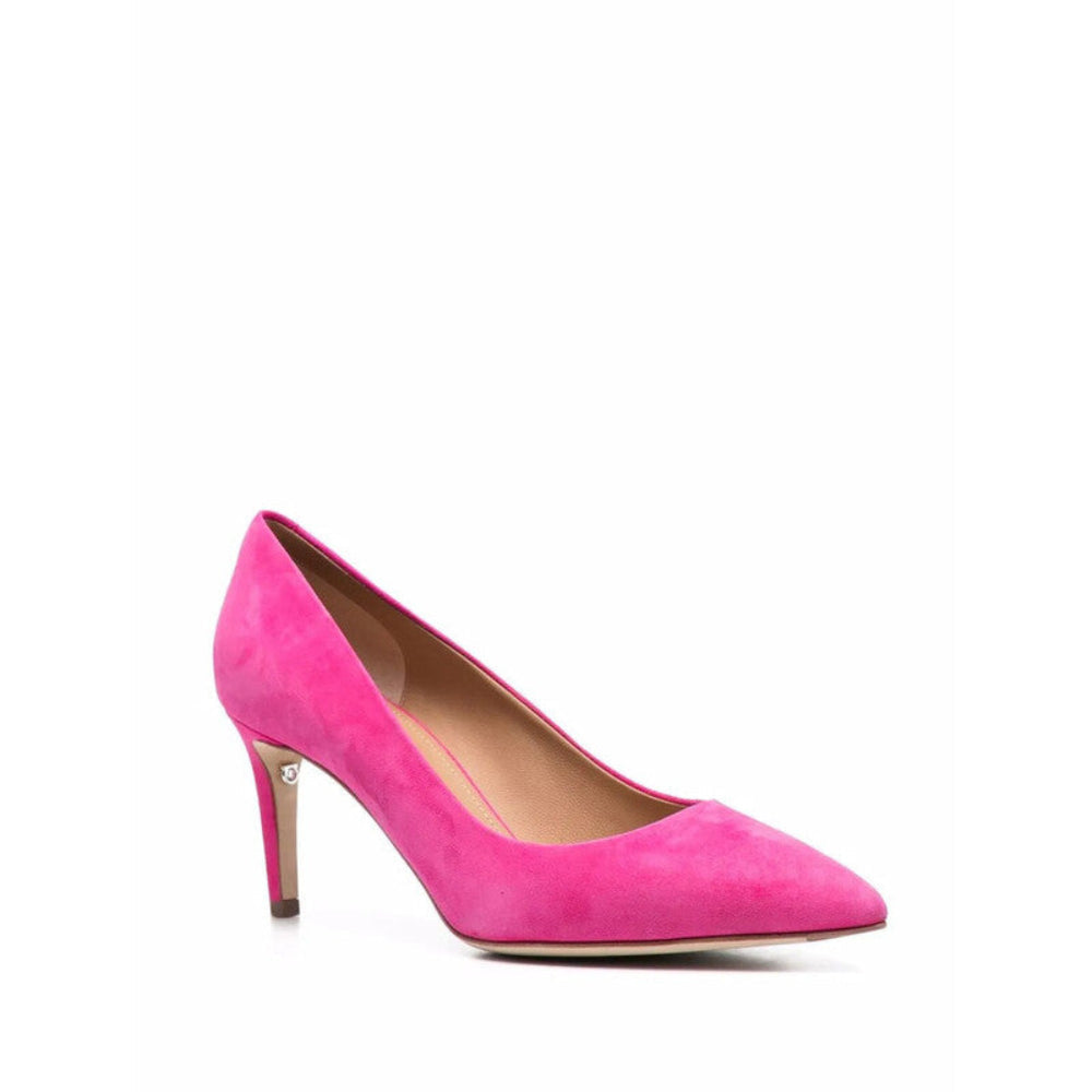 Salvatore Ferragamo Woman's Pointed-Toe Suede Pumps