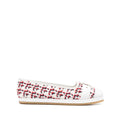 Salvatore Ferragamo Woman's White Vara Ballerina Flats
