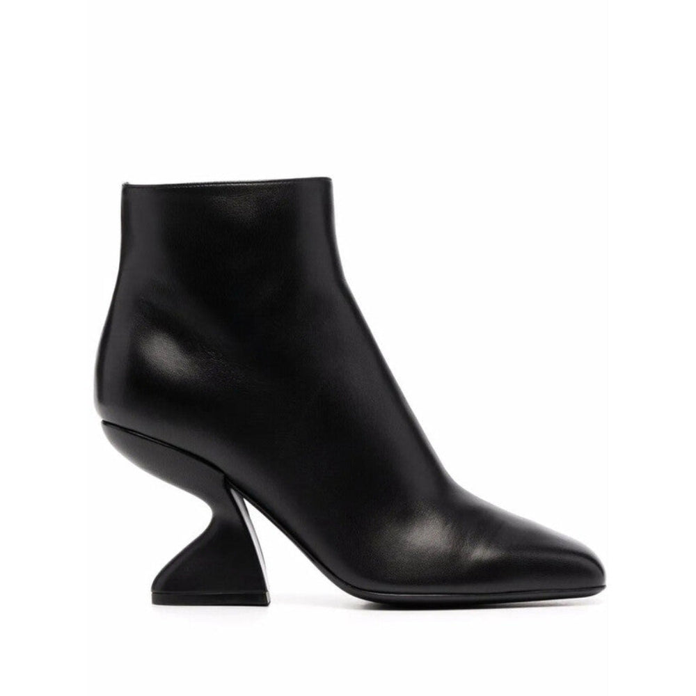 Salvatore Ferragamo Woman's Sculpted High-Heel Ankle Boots