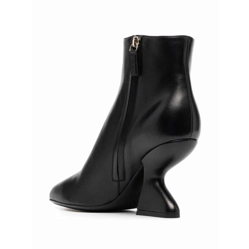 Salvatore Ferragamo Woman's Sculpted High-Heel Ankle Boots