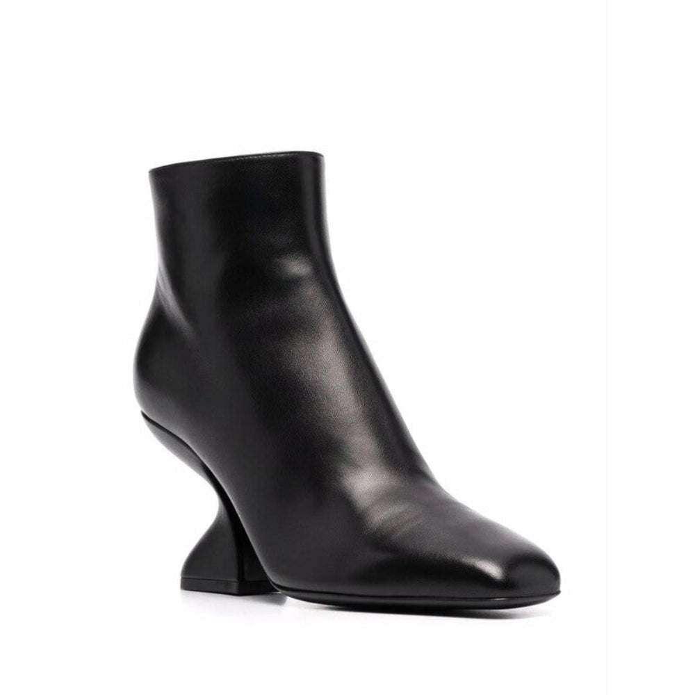 Salvatore Ferragamo Woman's Sculpted High-Heel Ankle Boots