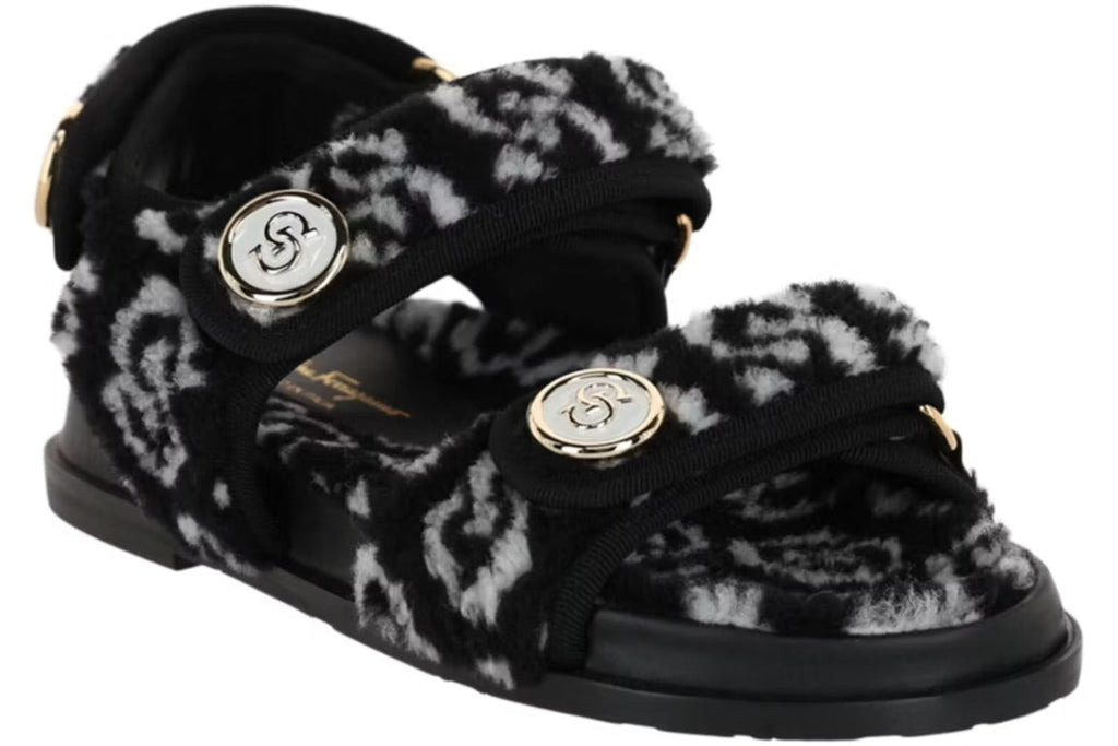 Salvatore Ferragamo Woman's Keita Gancini-Buckle Sandals