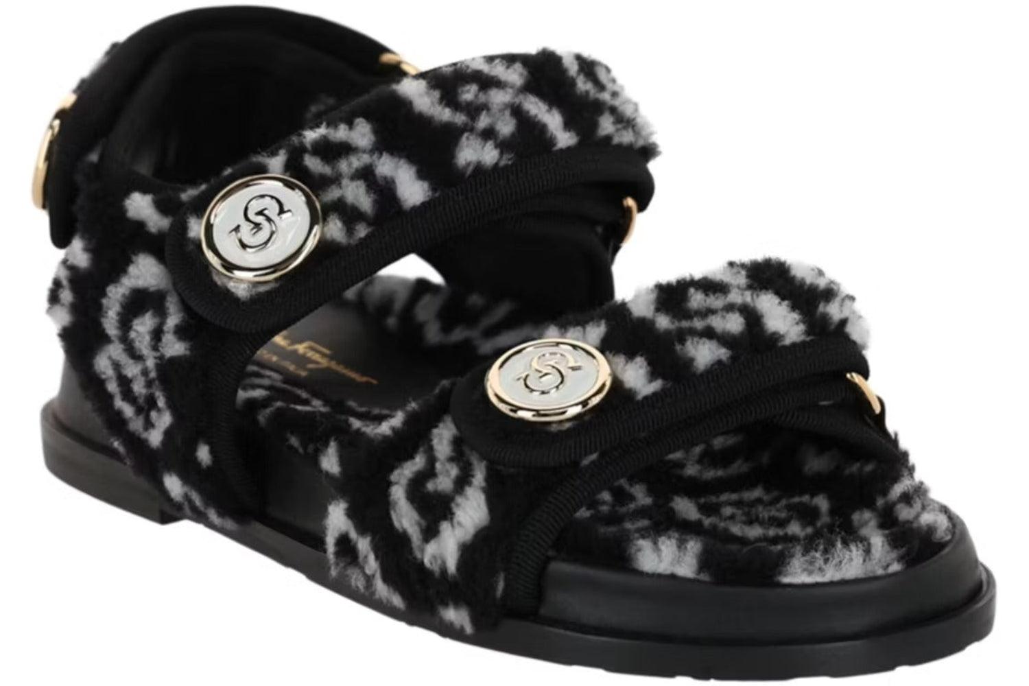 Salvatore Ferragamo Woman's Keita Gancini-Buckle Sandals