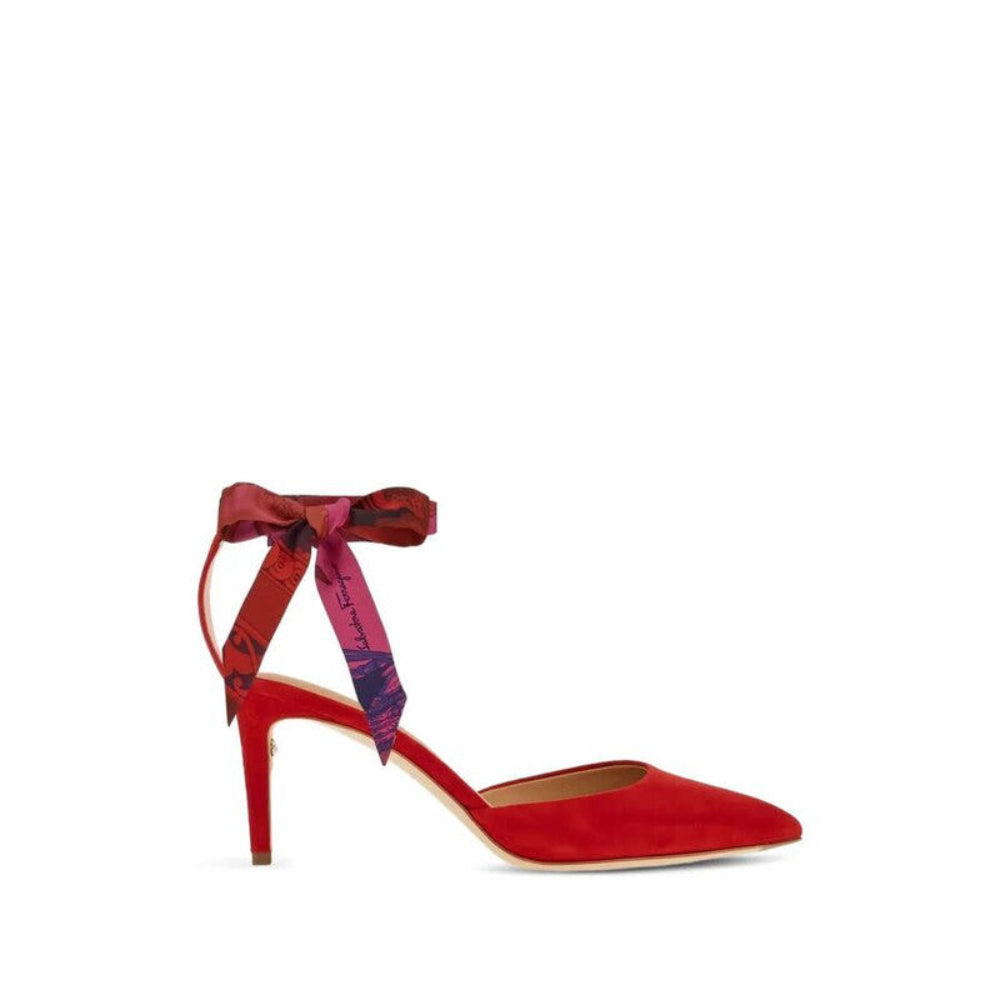 Salvatore Ferragamo Woman's Pointed-Toe Ankle-Strap Heels