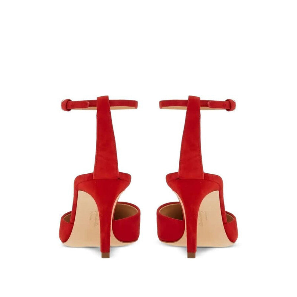 Salvatore Ferragamo Woman's Pointed-Toe Ankle-Strap Heels