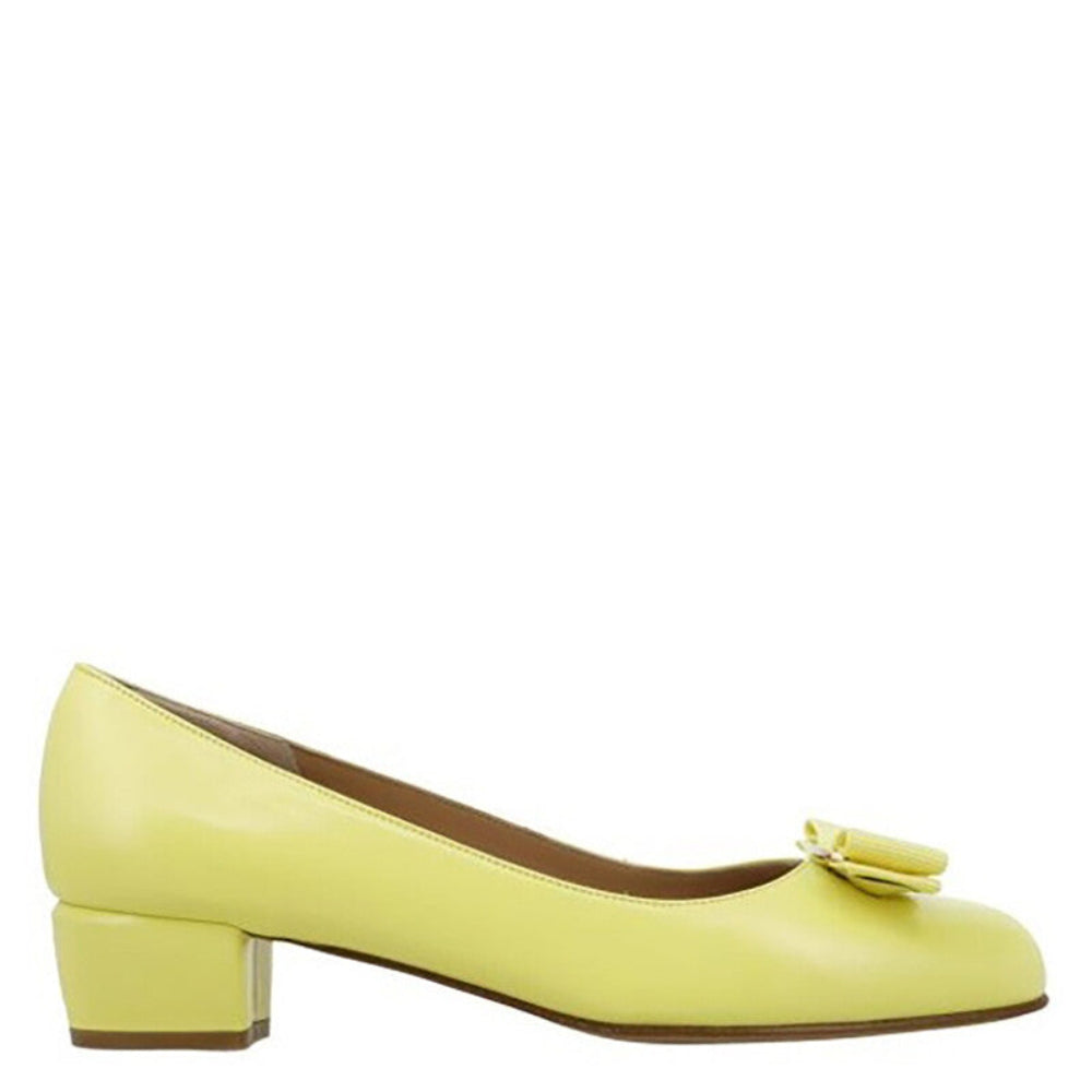 Salvatore Ferragamo Woman's Vara Bow Kitten Heels