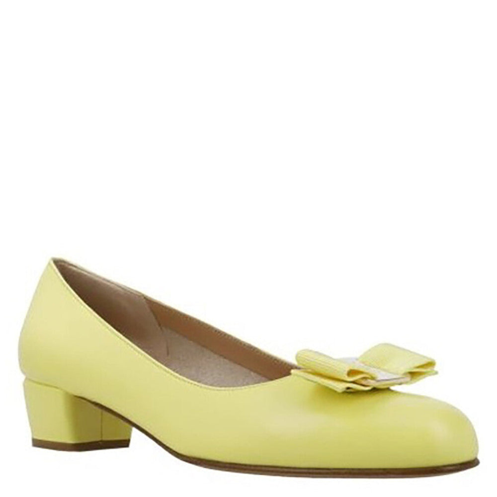 Salvatore Ferragamo Woman's Vara Bow Kitten Heels