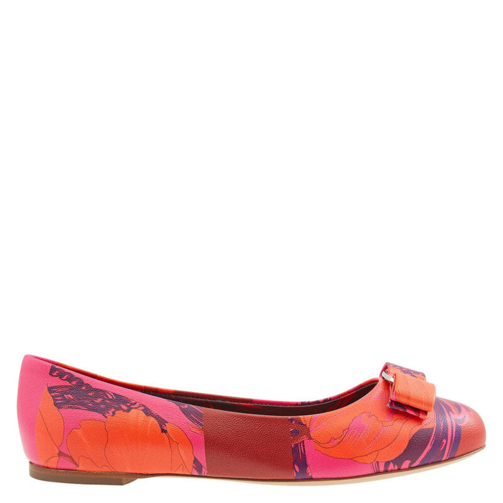 Salvatore Ferragamo Woman's Floral Varina Ballerina Flats