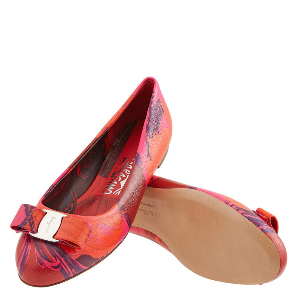 Salvatore Ferragamo Woman's Floral Varina Ballerina Flats
