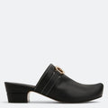 Salvatore Ferragamo Woman's Phobos Leather Gancini Mules