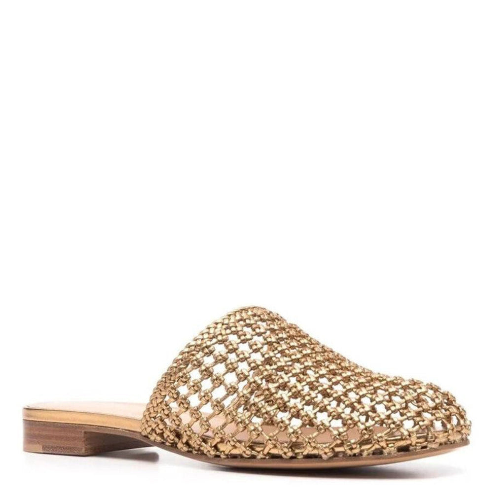 Salvatore Ferragamo Woman's Interwoven Mules Slides