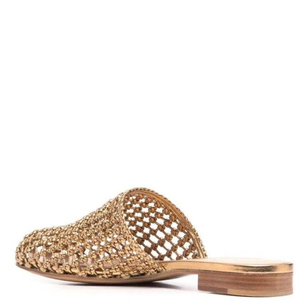 Salvatore Ferragamo Woman's Interwoven Mules Slides