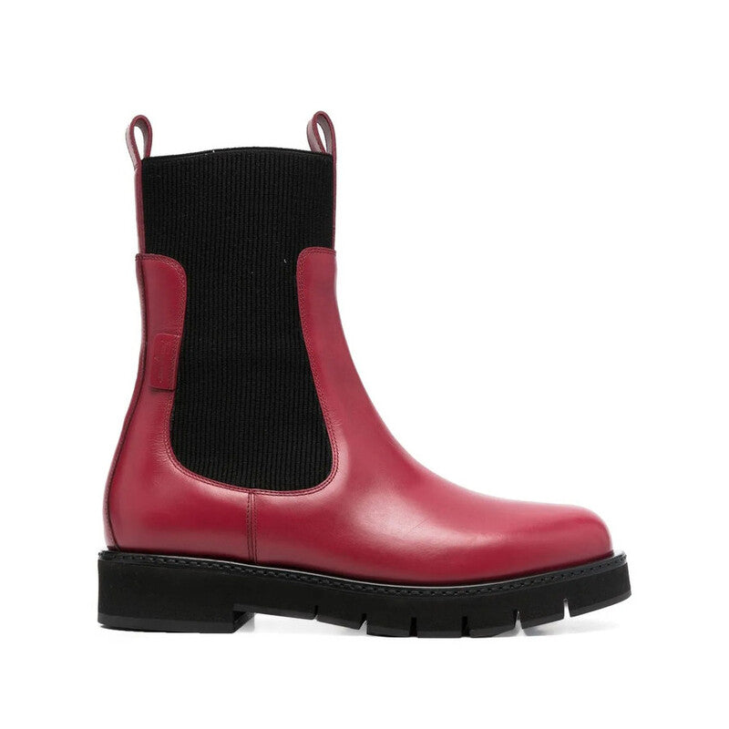 Salvatore Ferragamo Woman's Ribbed 40mm Chelsea Boots