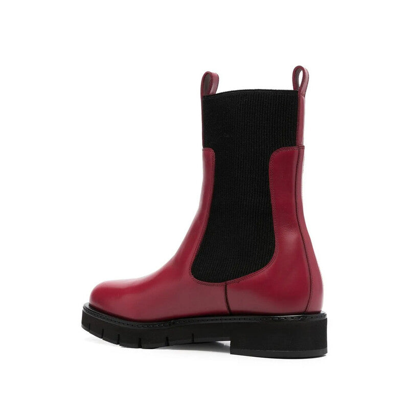 Salvatore Ferragamo Woman's Ribbed 40mm Chelsea Boots