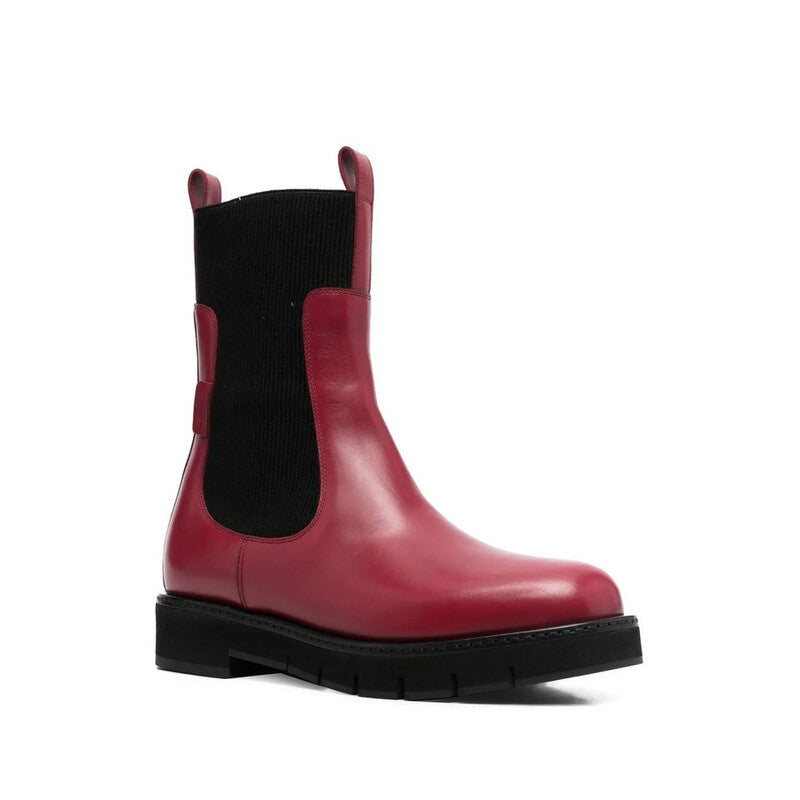 Salvatore Ferragamo Woman's Ribbed 40mm Chelsea Boots