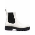 Salvatore Ferragamo Woman's White Leather Ankle Boots