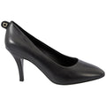 Salvatore Ferragamo Woman's Black Leather Pumps Heels
