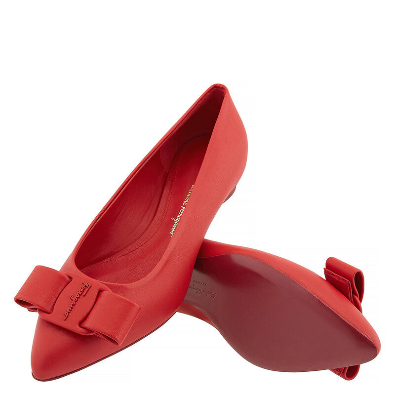 Salvatore Ferragamo Women's Red Ballet Flats