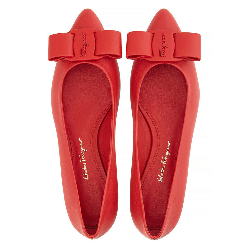 Salvatore Ferragamo Women's Red Ballet Flats