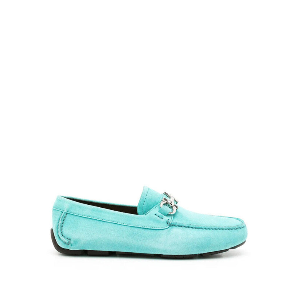 Salvatore Ferragamo Men's Parigi Gancini Suede Loafers