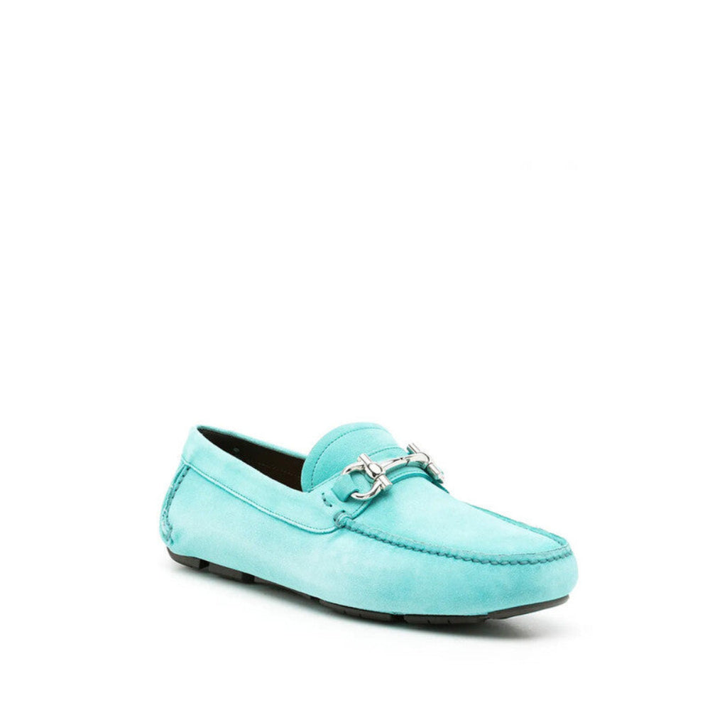 Salvatore Ferragamo Men's Parigi Gancini Suede Loafers
