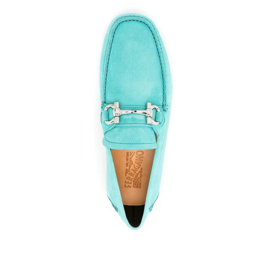 Salvatore Ferragamo Men's Parigi Gancini Suede Loafers